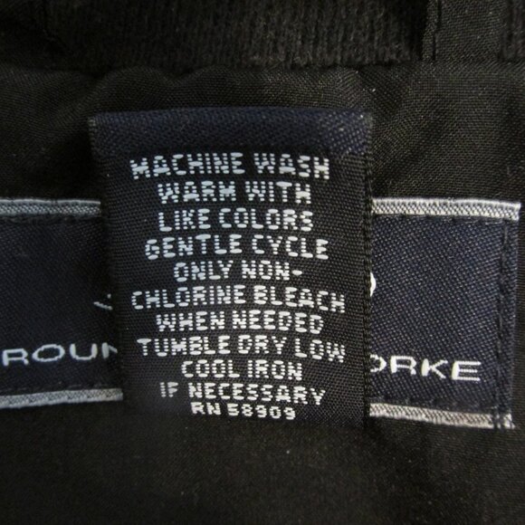 ROUNDTREE & YORKE SPORT MEN'S SIZE XL COAT BLACK & RED JACKET FULL ZIP OUTERWEAR - Picture 9 of 9